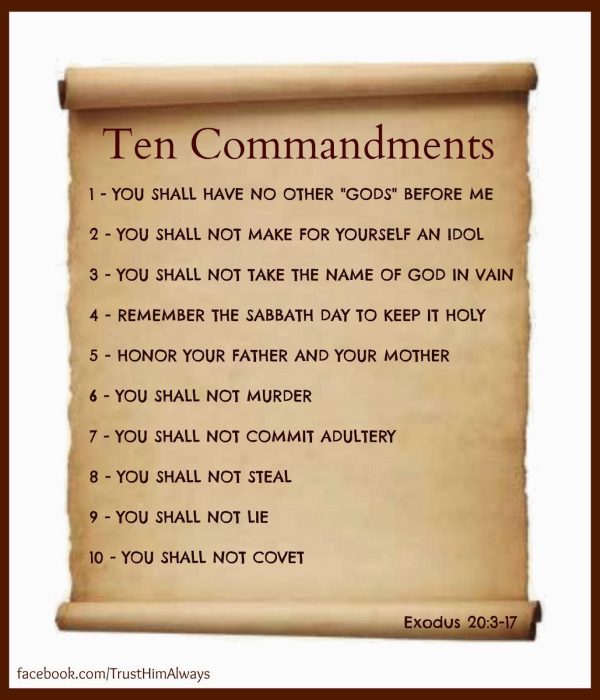 Exodus 20 ten commandments